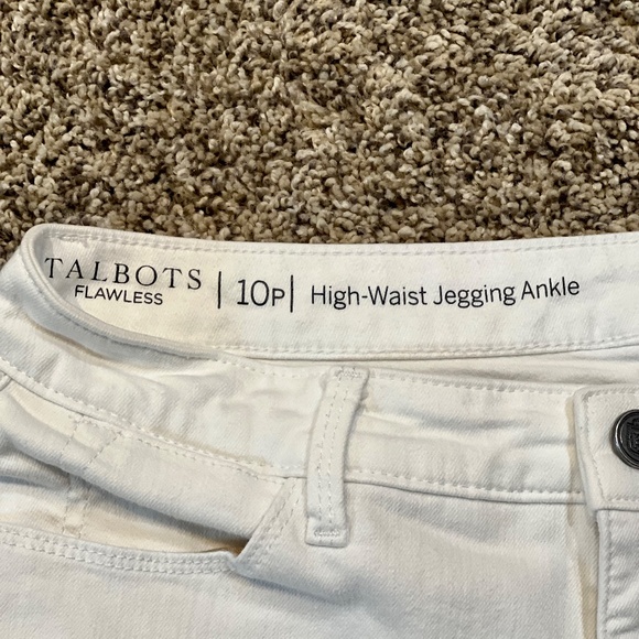 TALBOTS HIGH WAISTED JAGGING ANKLE LENGTH PANT - Picture 3 of 3